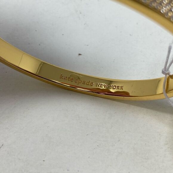 KATE SPADE CUBIC ZIRCONIA GOLD CUFF PC12 - Picture 2 of 5